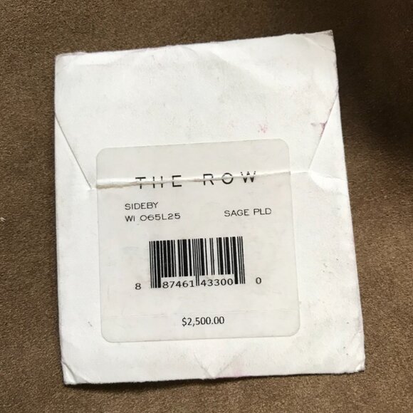 The ROW Sideby Suede Shoulder Messenger Saddle Bag Purse Womens Sage Crossbody - Picture 7 of 16